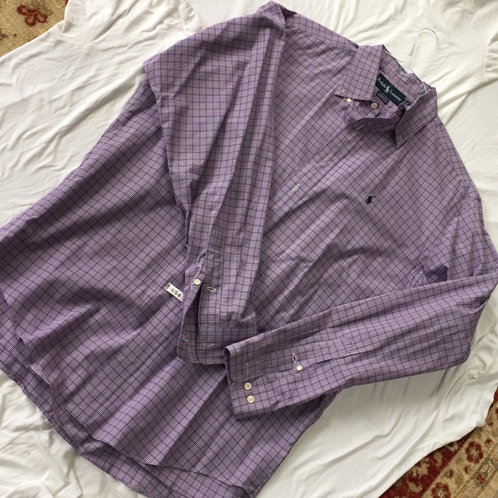 Polo Button down long sleeve neck 15-1/2